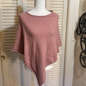 H&M lightweight pale pink poncho OS